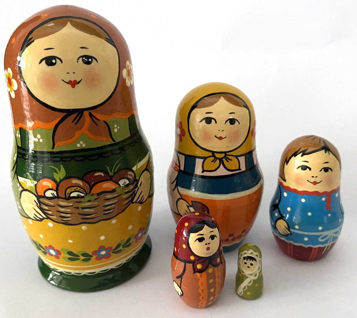 Sergiev Posad Matryoshka by Agaeva – 5 Nested Set