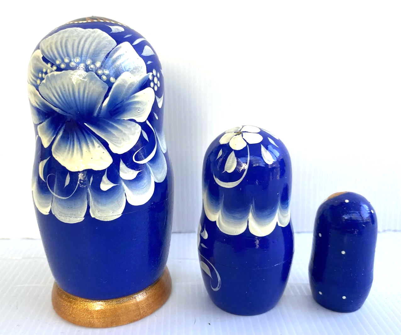 Artists Matryoshka dark blue/gold (5 nested)