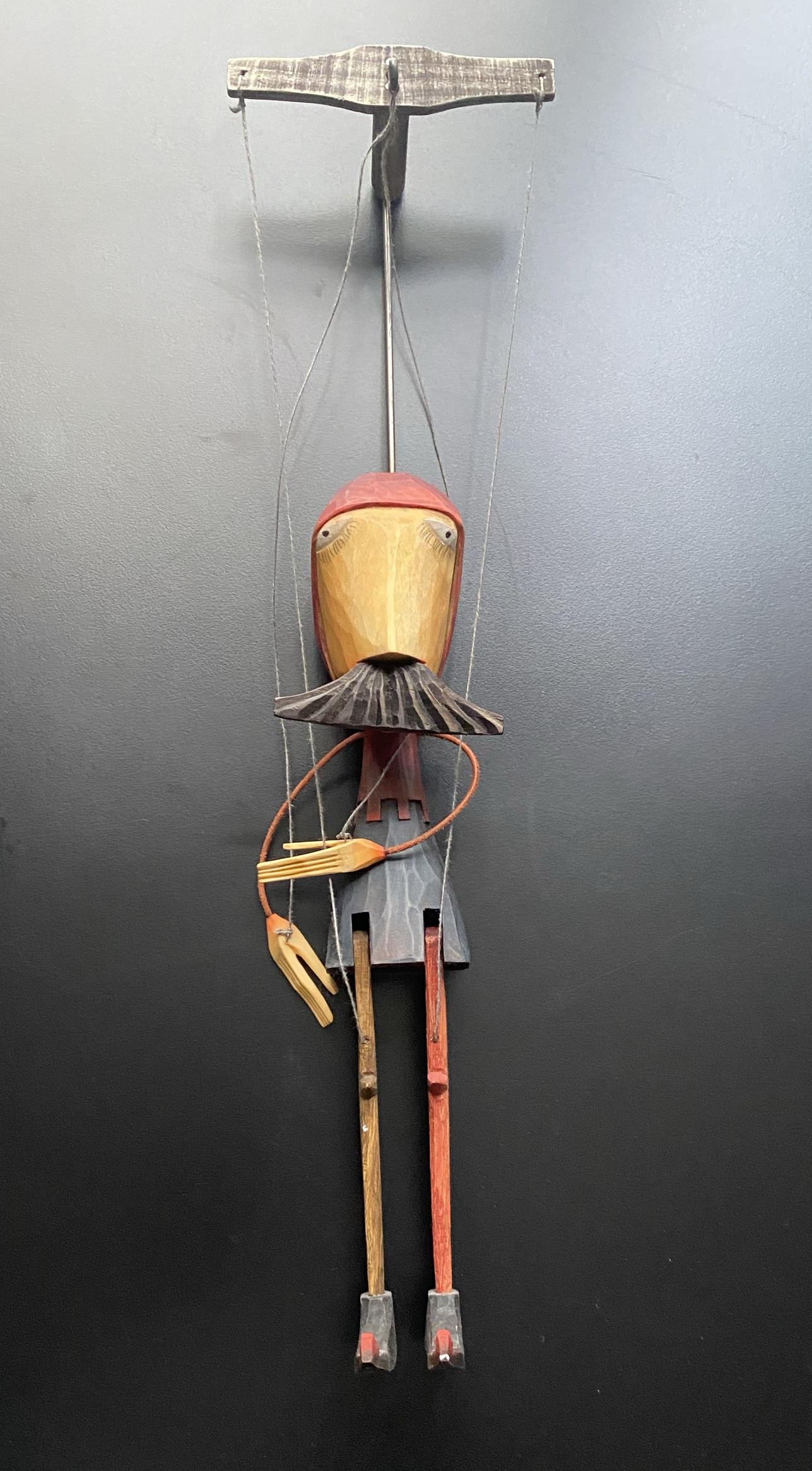 Czech Wooden Marionette  - King (hand cut/carved)