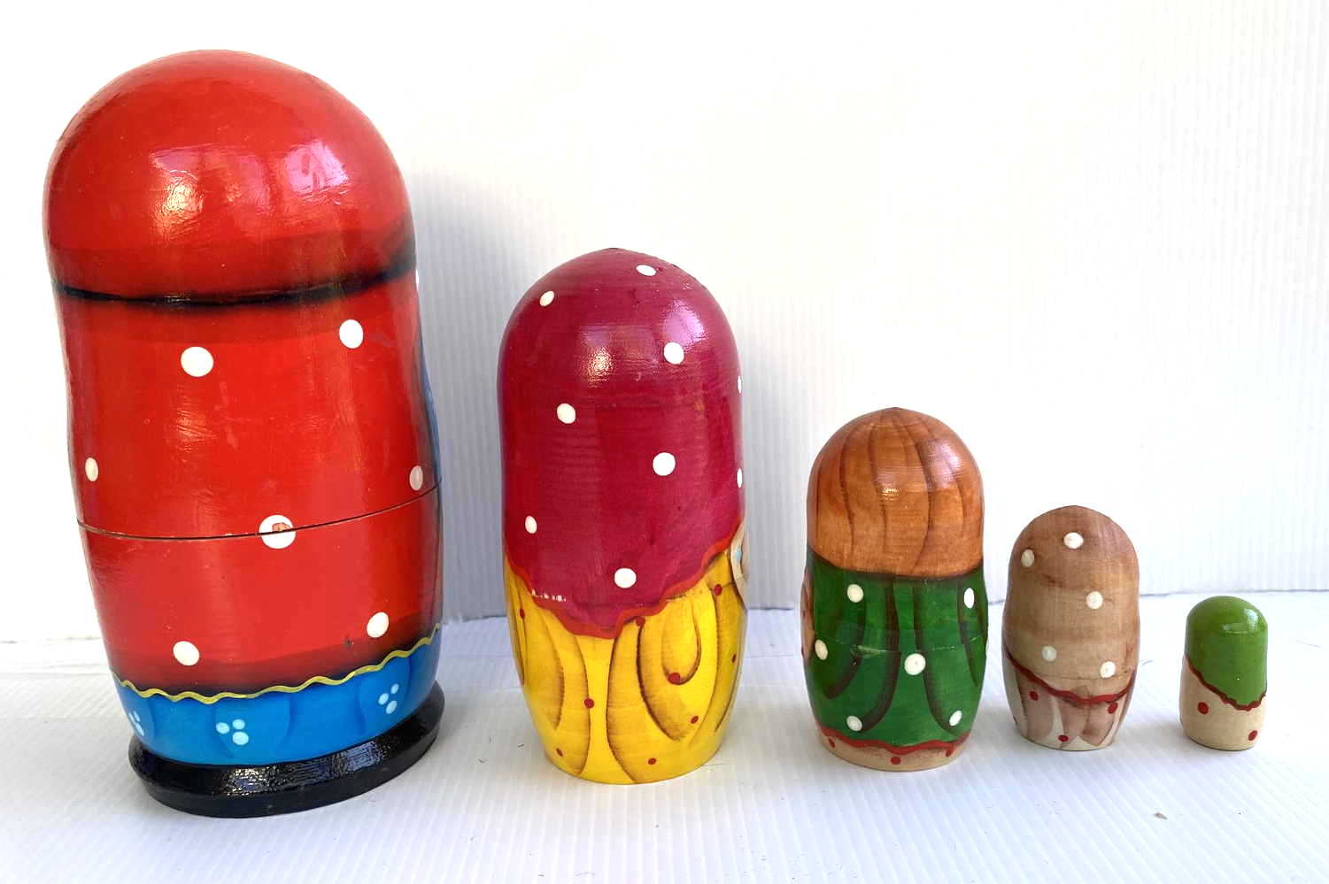 Artists Matryoshka Boy with Balalaika (5 nested set)