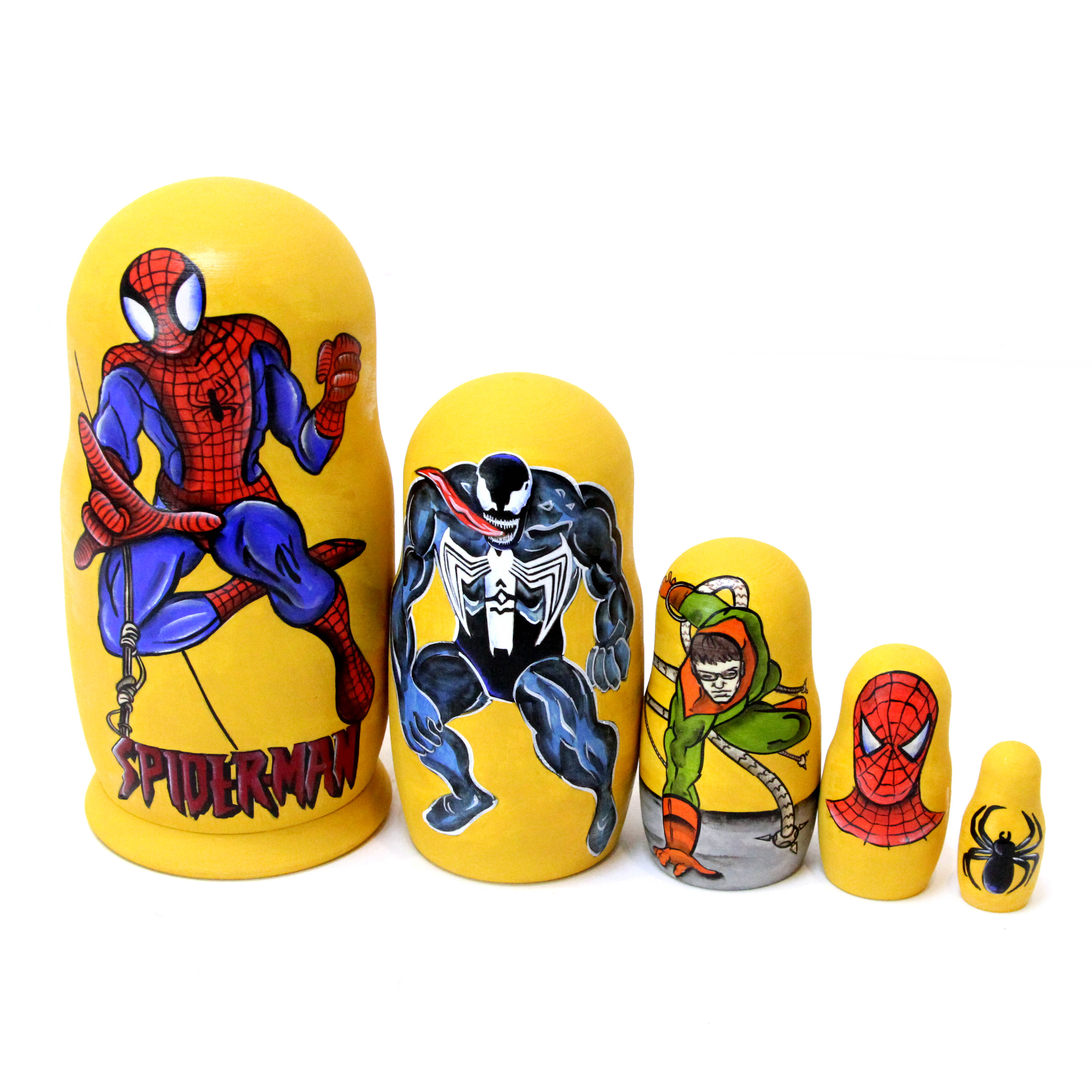 Novelty Matryoshka Spiderman (5 Nested Set)