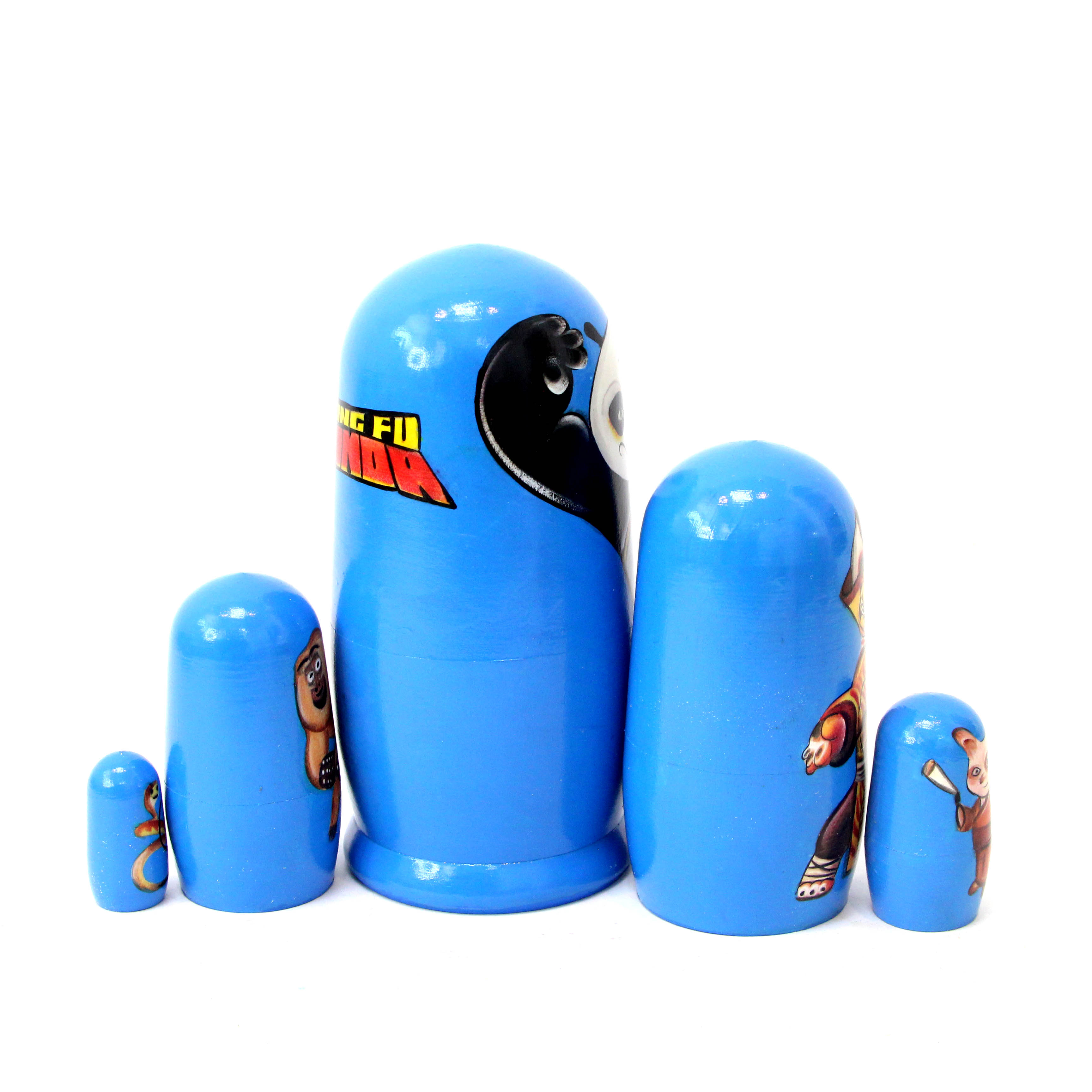 Cartoon Matryoshka Kung Fu Panda (5 Nested Set)