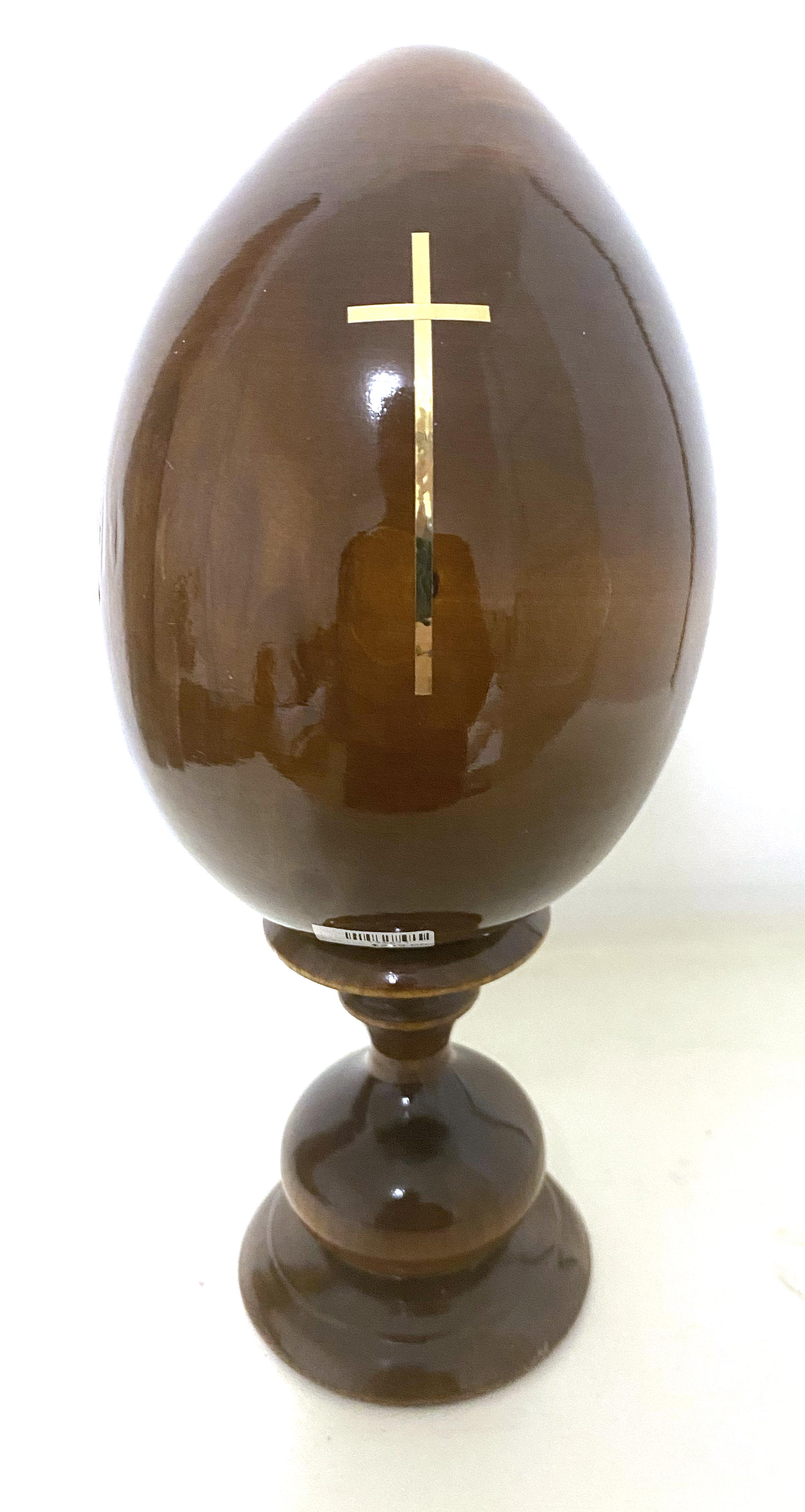 Wooden Egg Icon - Mother and Child by Sergei Ryabov