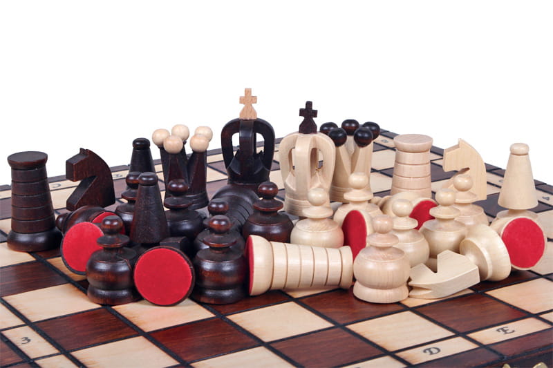 Handmade Wooden Chess Set – Royal Mini Travel Edition