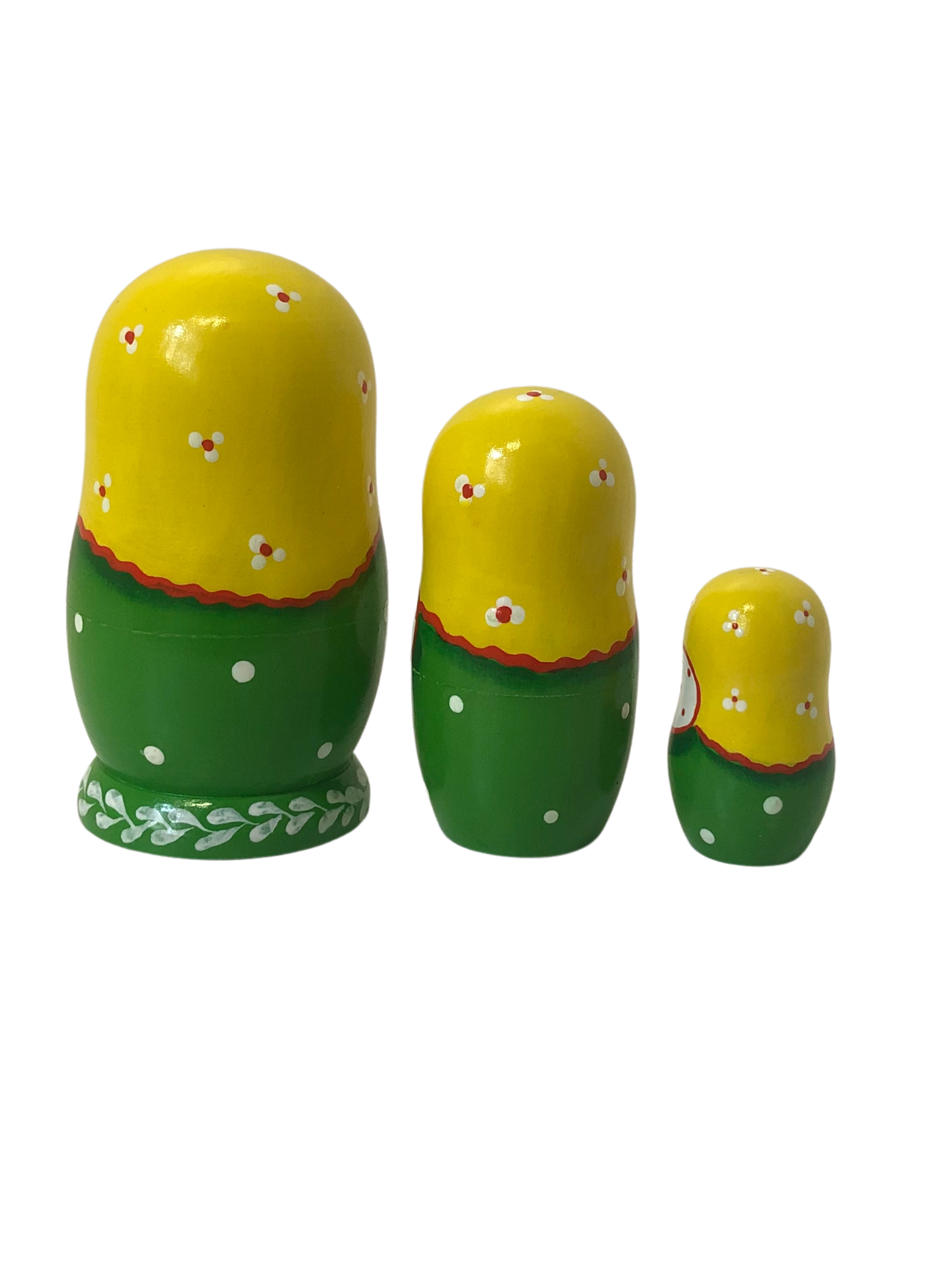 Artists Matryoshka girl with Bouquet (Set of 3)
