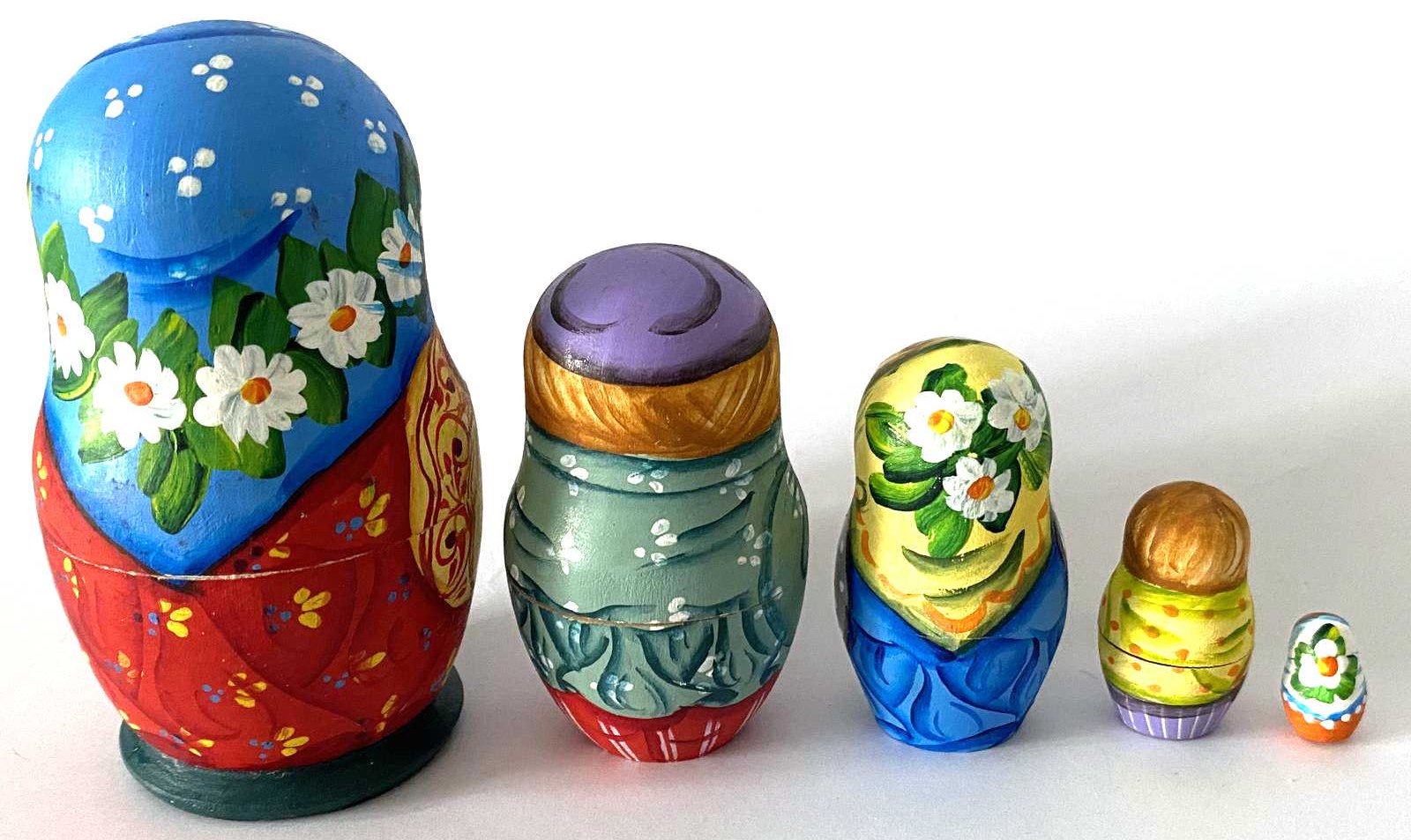 Artist Matryoshka – Everyday Characters by Tanya Morozova – 4 Nested Set