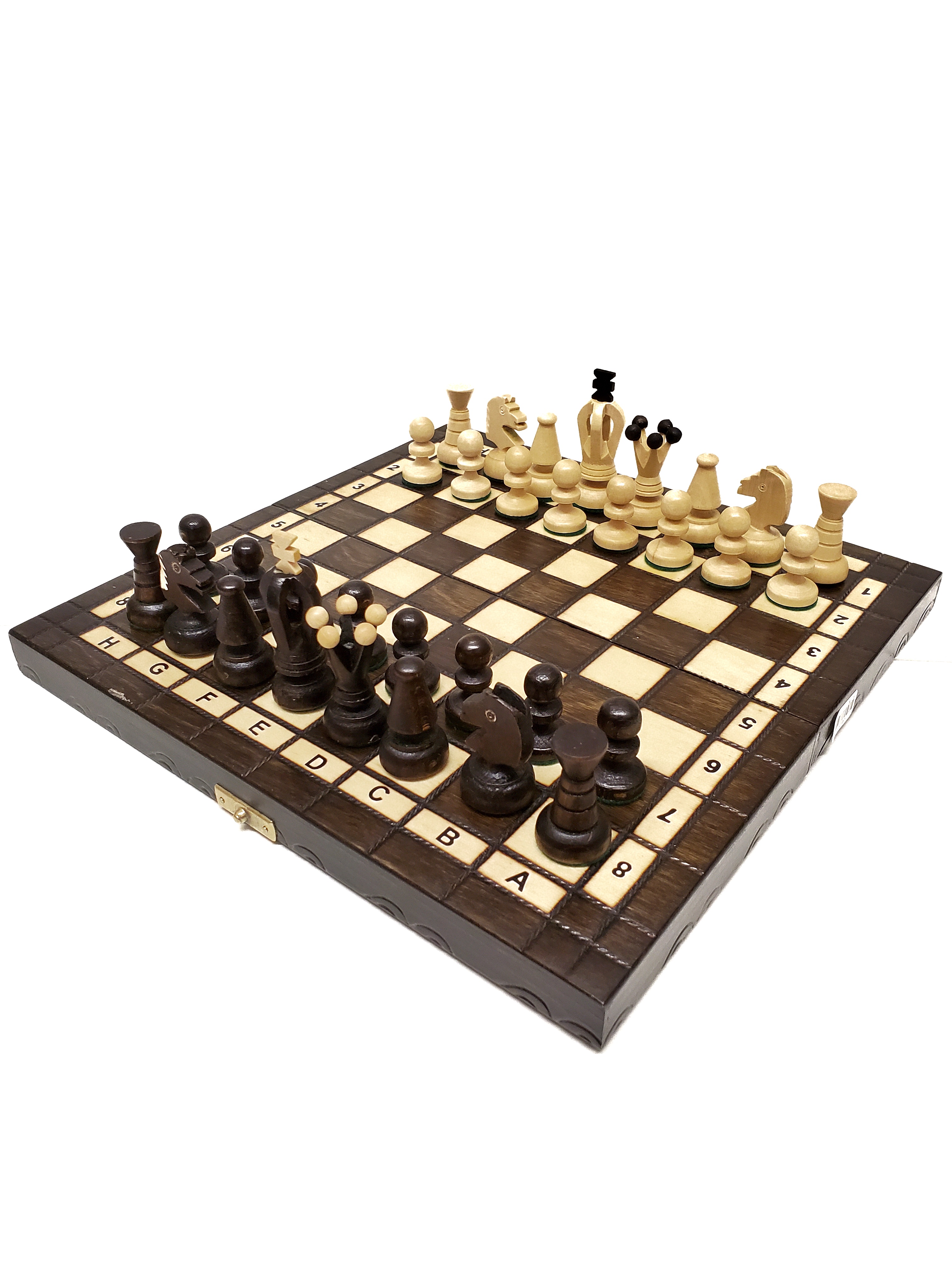 Handmade Wooden Chess Set – Small king's