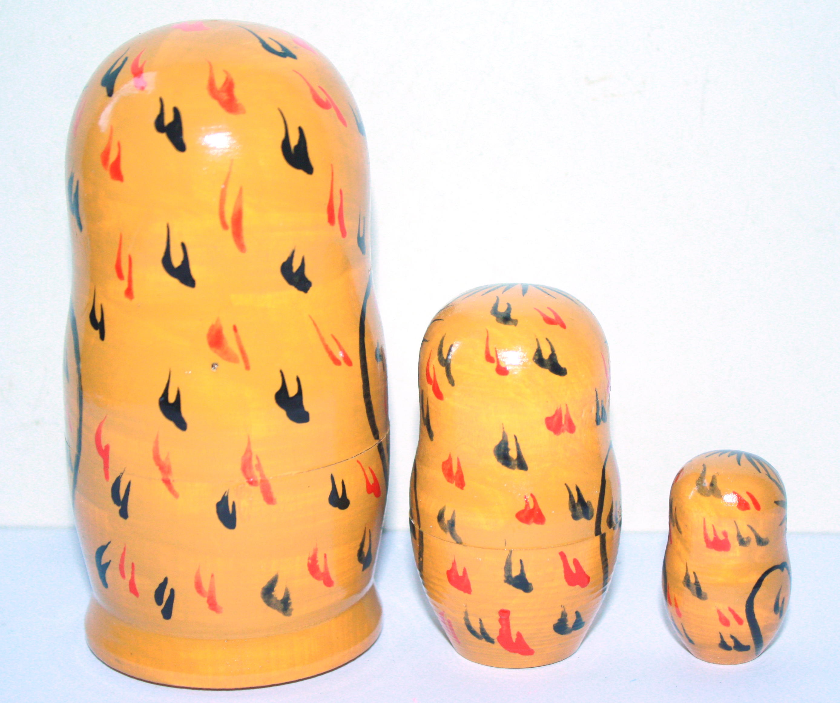 Owl Matryoshka Nesting Dolls – 3 Nested Set