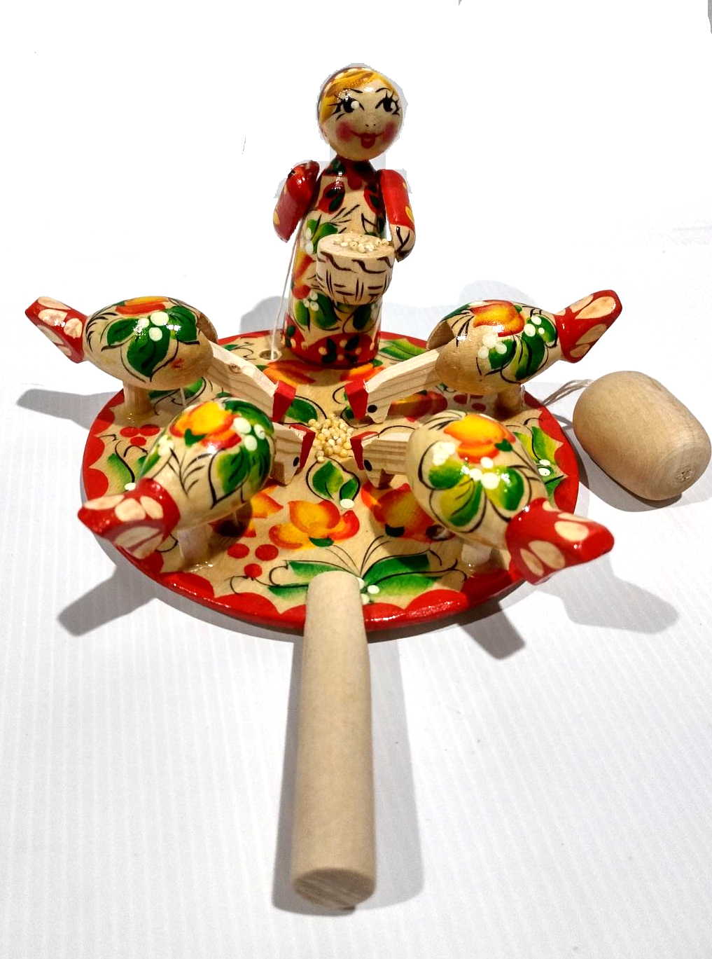 Bagarodsky Toy - Pecking Hens, Golden Apples