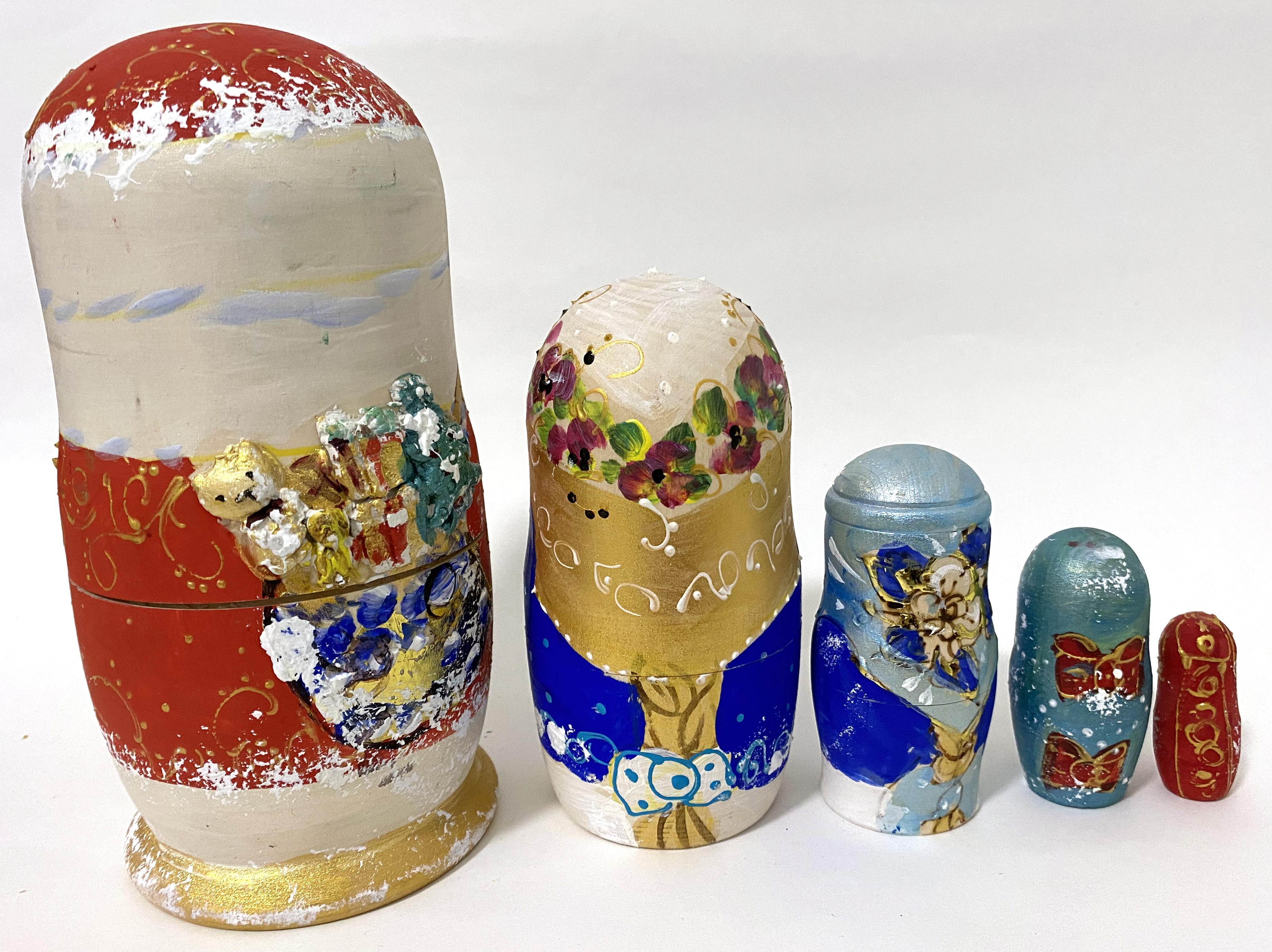 Xmas Matryoshka - Santa and angels
