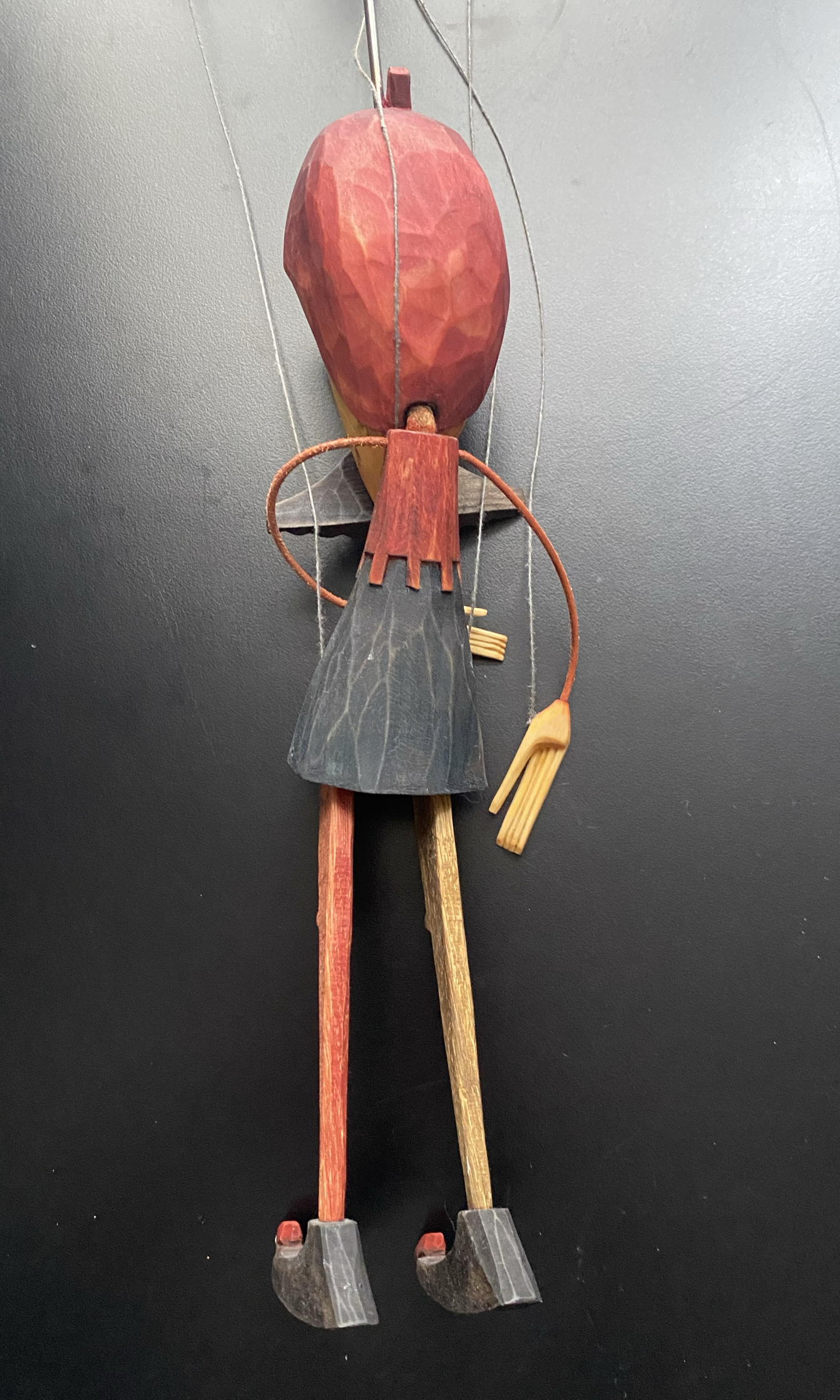 Czech Wooden Marionette  - King (hand cut/carved)