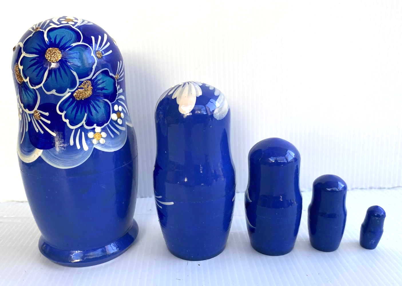Artists Matryoshka blue (5 nested)