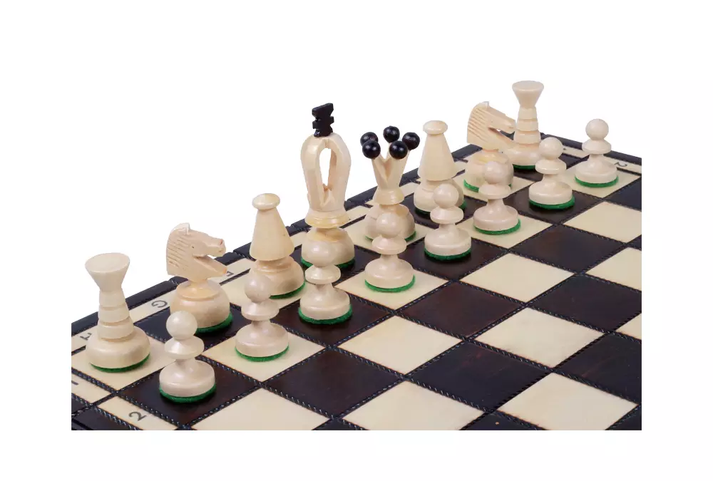 Handmade Wooden Chess Set – Medium King's - Black