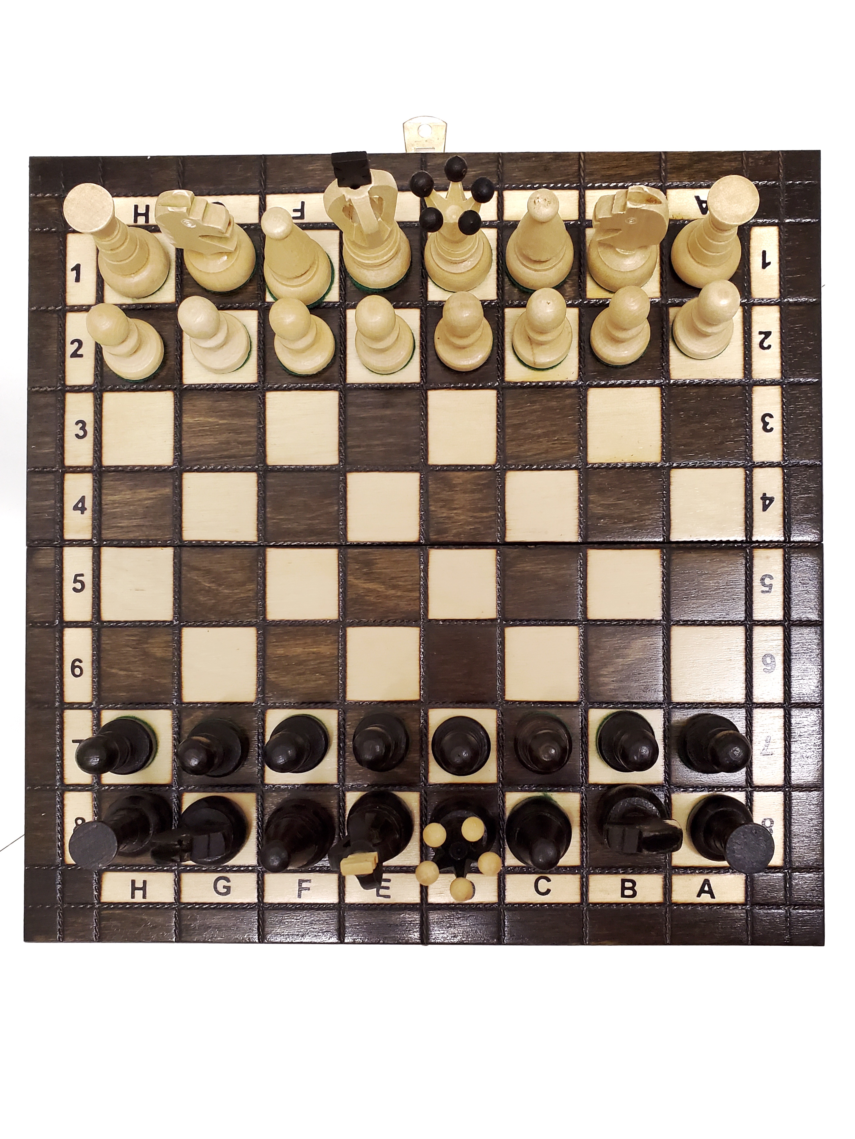 Handmade Wooden Chess Set – Small king's