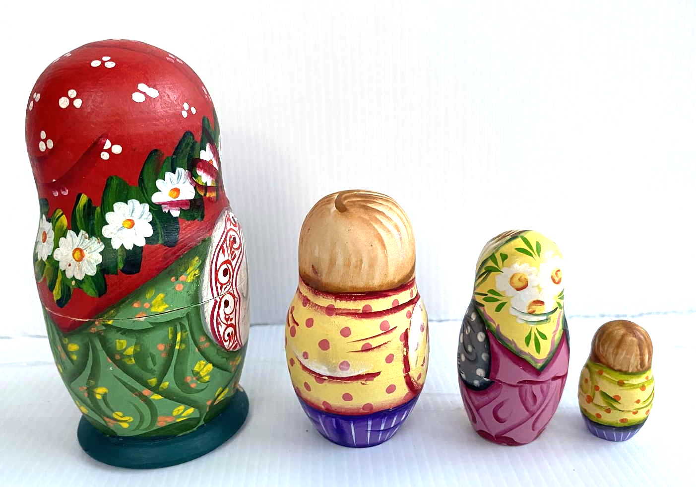 Artists Matryoshka Woman with teddy bear
