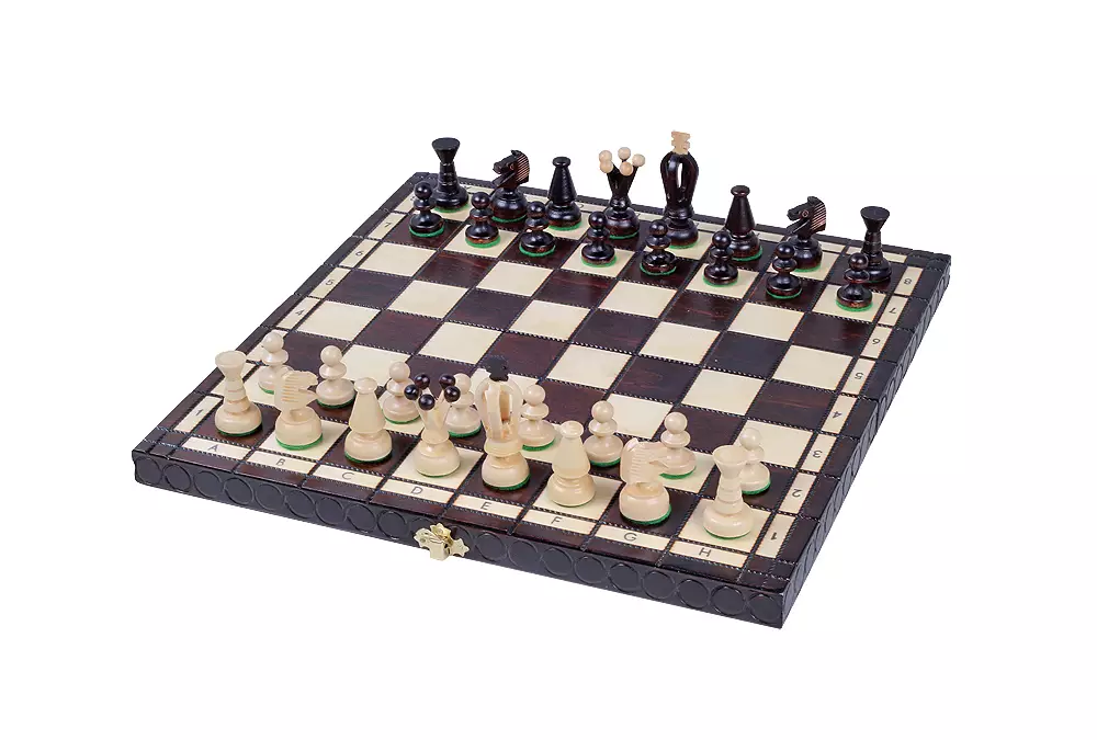 Handmade Wooden Chess Set – Medium King's - Black
