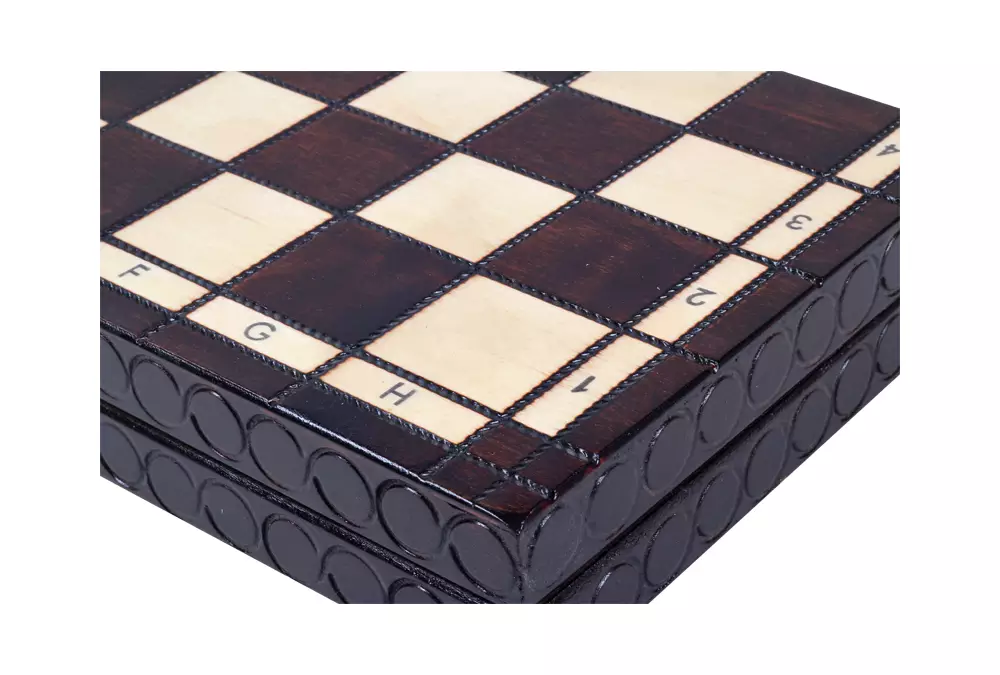 Handmade Wooden Chess Set – Medium King's - Black