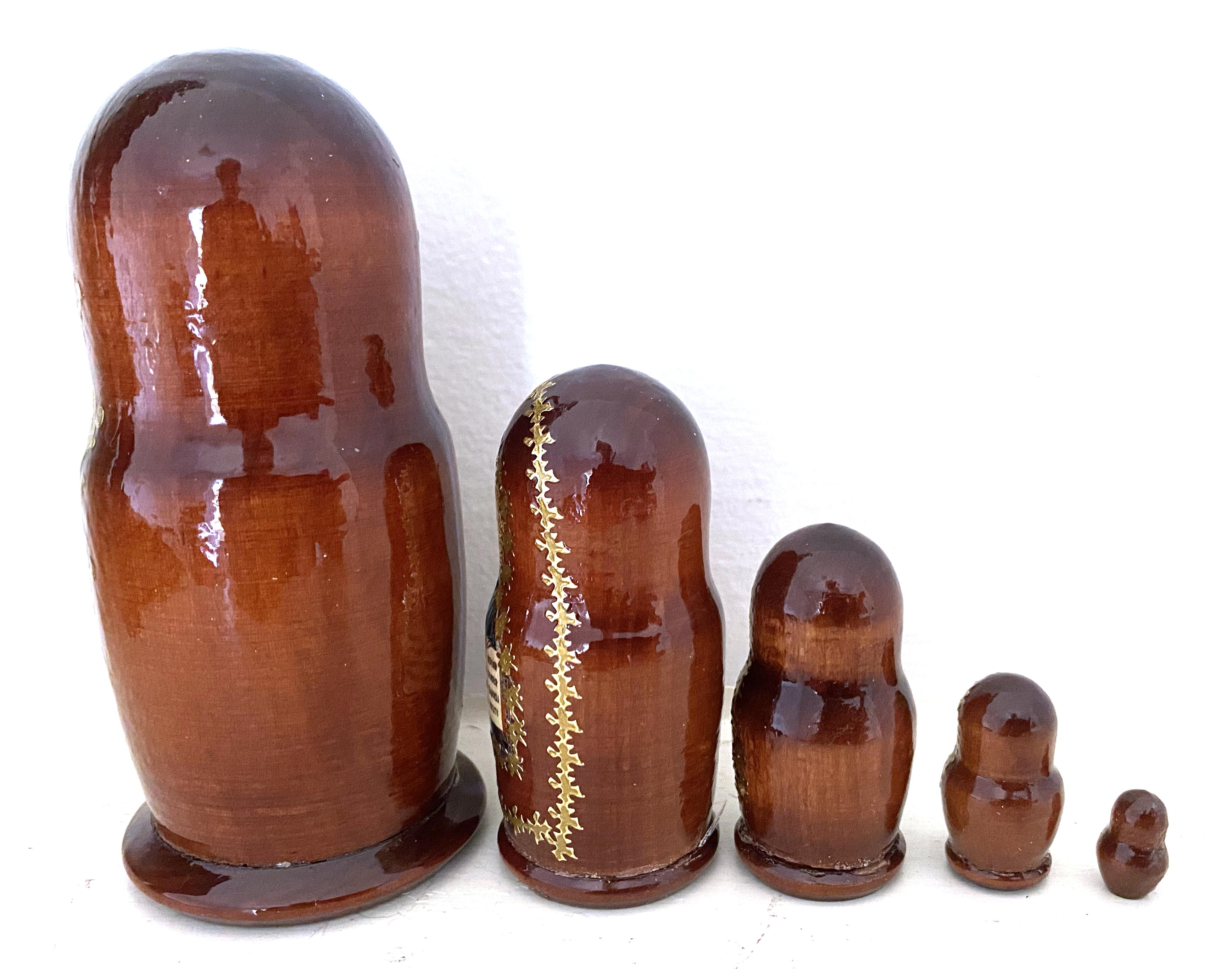 Artists Matryoshka Icons (5 nested set)